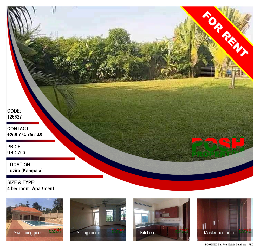 4 bedroom Apartment  for rent in Luzira Kampala Uganda, code: 126627