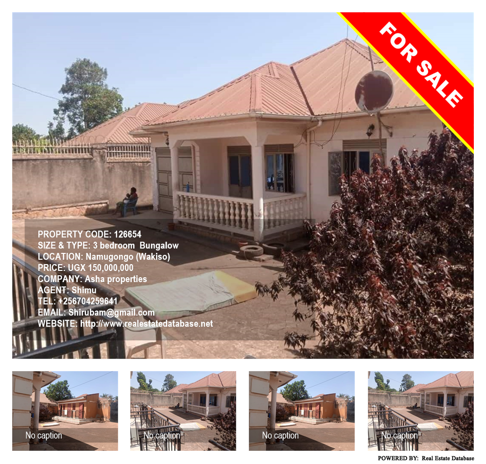 3 bedroom Bungalow  for sale in Namugongo Wakiso Uganda, code: 126654