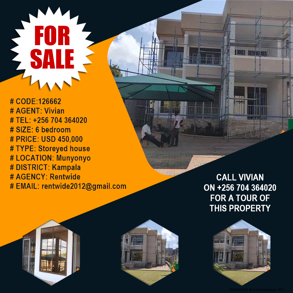 6 bedroom Storeyed house  for sale in Munyonyo Kampala Uganda, code: 126662