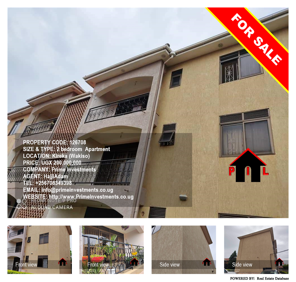 2 bedroom Apartment  for sale in Kireka Wakiso Uganda, code: 126708