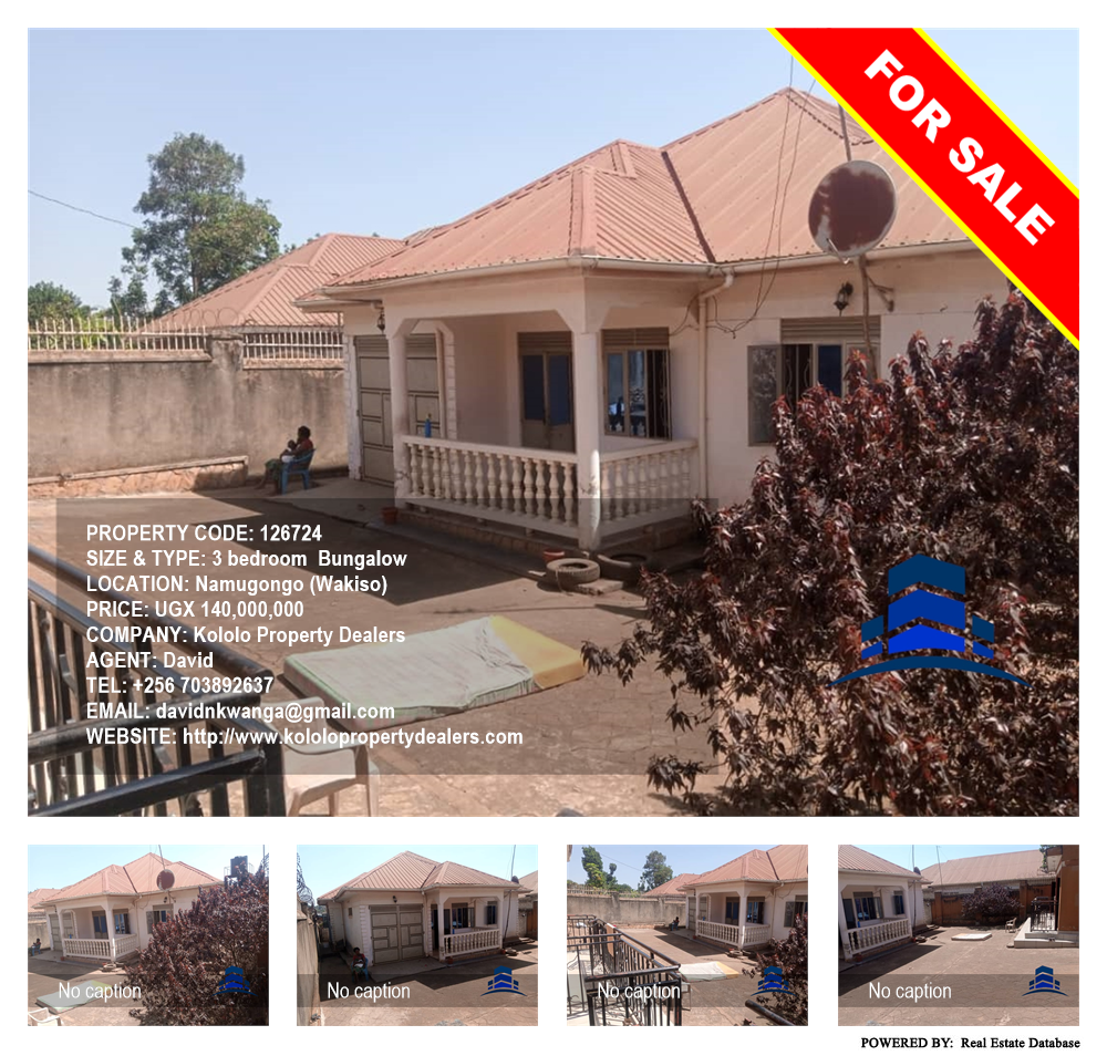 3 bedroom Bungalow  for sale in Namugongo Wakiso Uganda, code: 126724