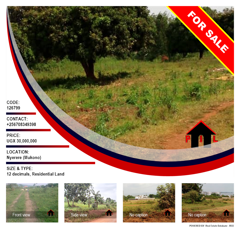 Residential Land  for sale in Nyerere Mukono Uganda, code: 126799