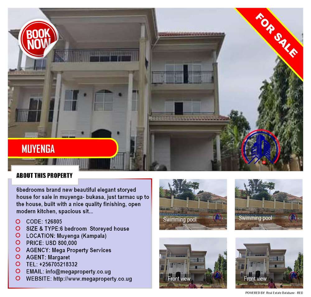 6 bedroom Storeyed house  for sale in Muyenga Kampala Uganda, code: 126805
