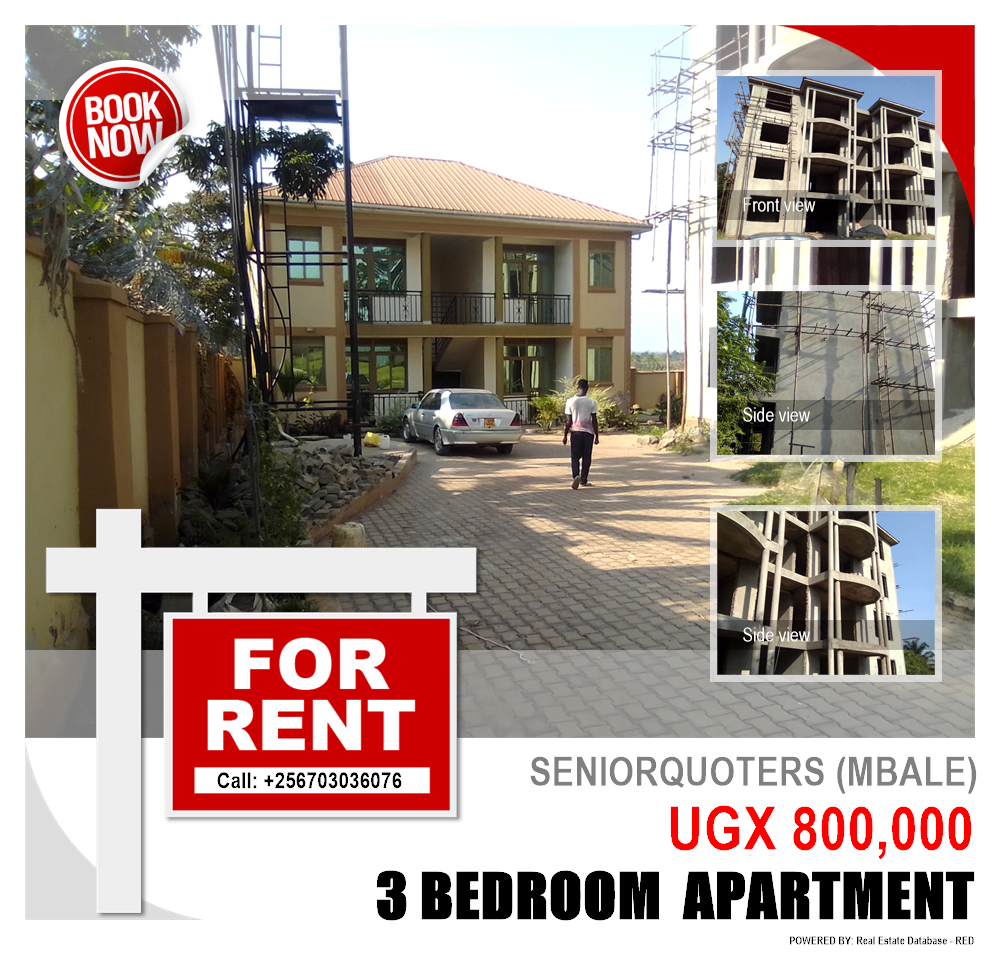 3 bedroom Apartment  for rent in Seniorquarter Mbaale Uganda, code: 126882