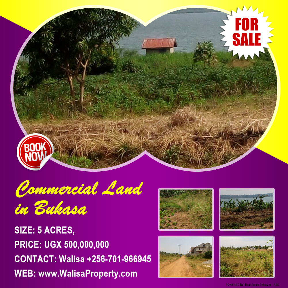 Commercial Land  for sale in Bukasa Wakiso Uganda, code: 126886