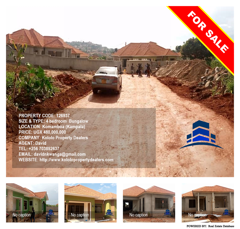 4 bedroom Bungalow  for sale in Komamboga Kampala Uganda, code: 126937