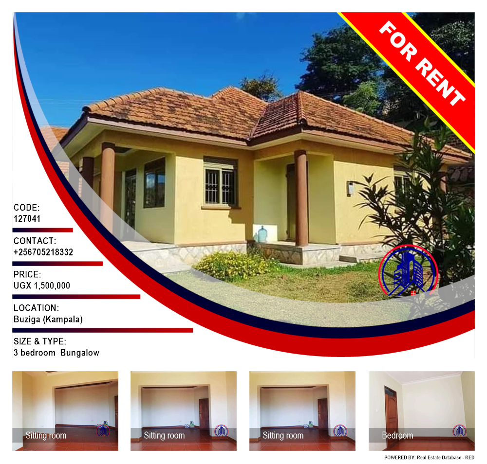 3 bedroom Bungalow  for rent in Buziga Kampala Uganda, code: 127041