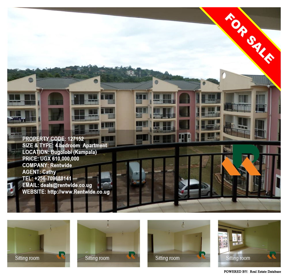 4 bedroom Apartment  for sale in Bugoloobi Kampala Uganda, code: 127152