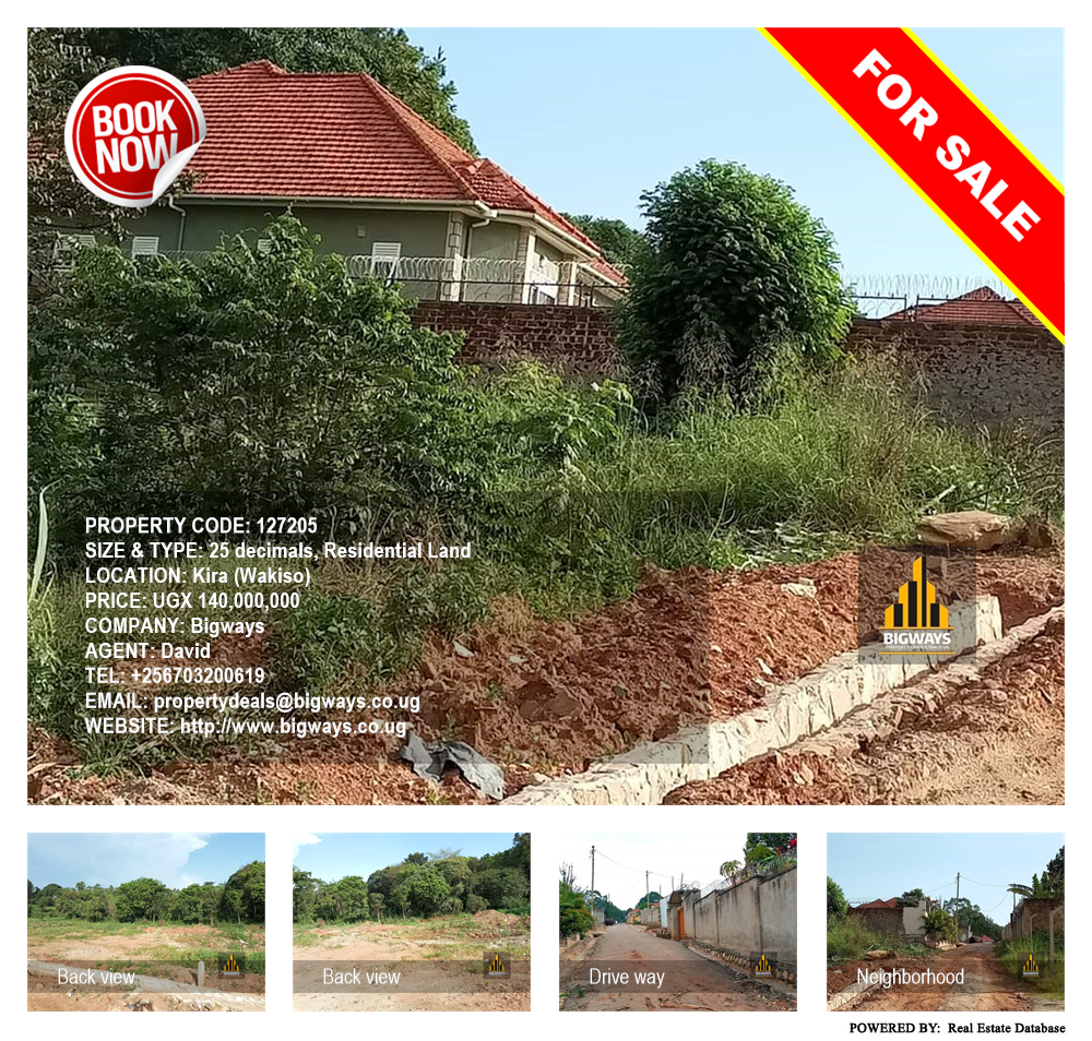 Residential Land  for sale in Kira Wakiso Uganda, code: 127205