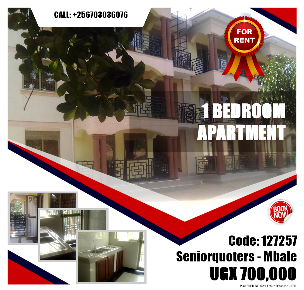 1 bedroom Apartment  for rent in Seniorquarter Mbaale Uganda, code: 127257