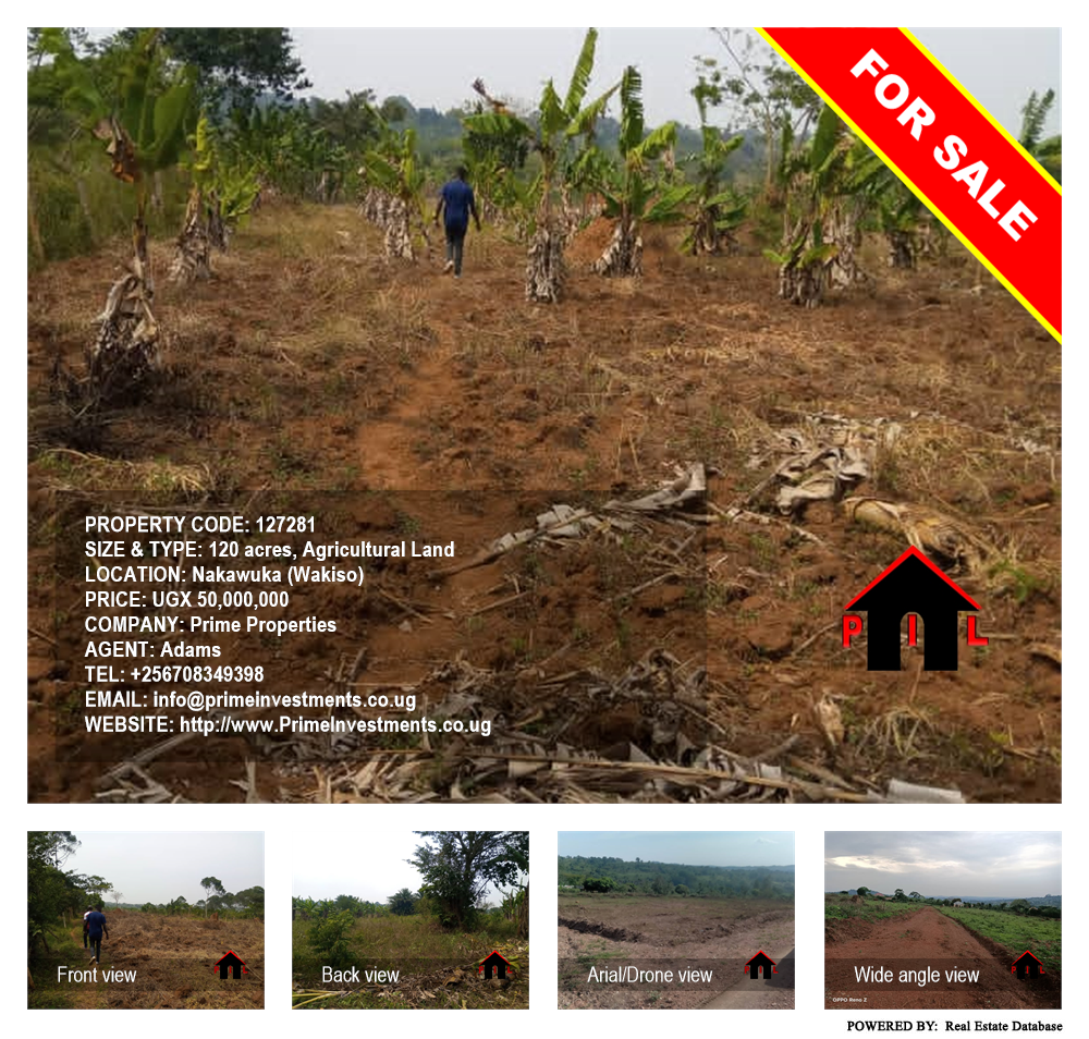 Agricultural Land  for sale in Nakawuka Wakiso Uganda, code: 127281