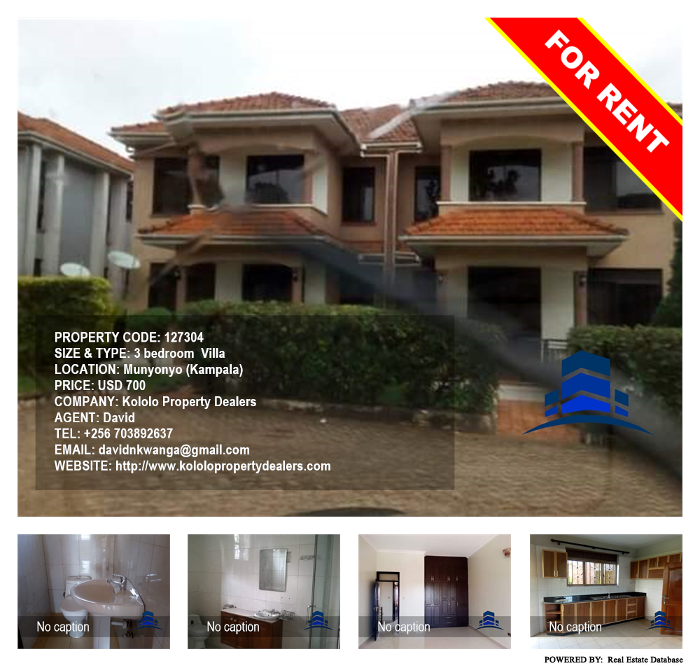 3 bedroom Villa  for rent in Munyonyo Kampala Uganda, code: 127304