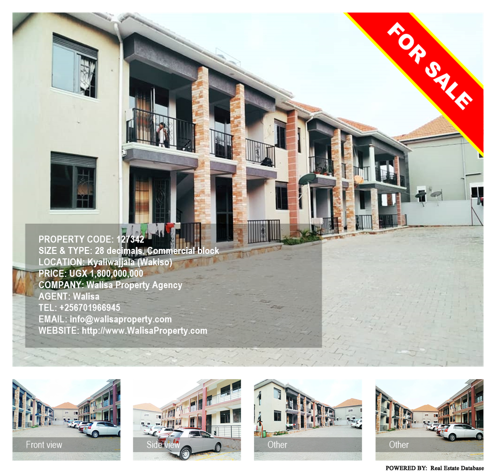 Commercial block  for sale in Kyaliwajjala Wakiso Uganda, code: 127342