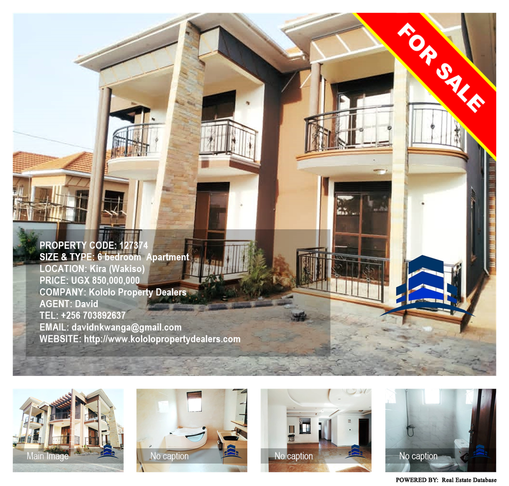 6 bedroom Apartment  for sale in Kira Wakiso Uganda, code: 127374