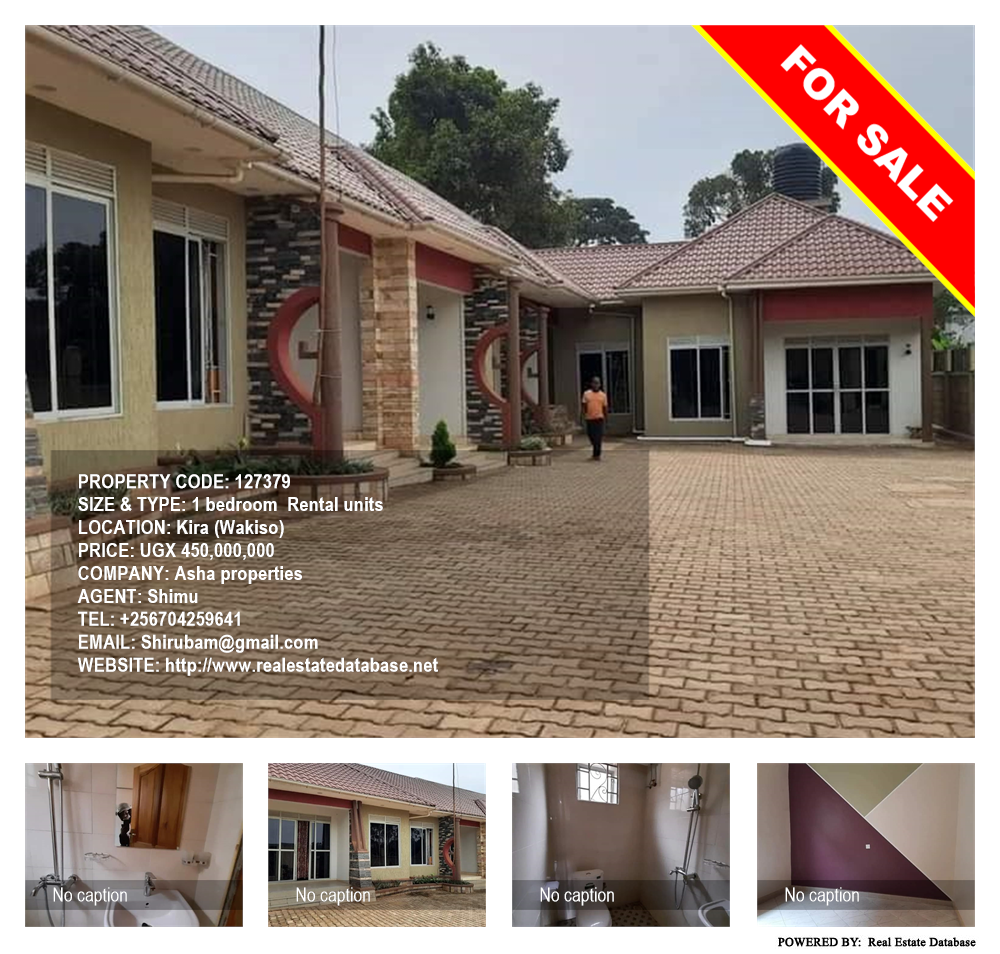 1 bedroom Rental units  for sale in Kira Wakiso Uganda, code: 127379