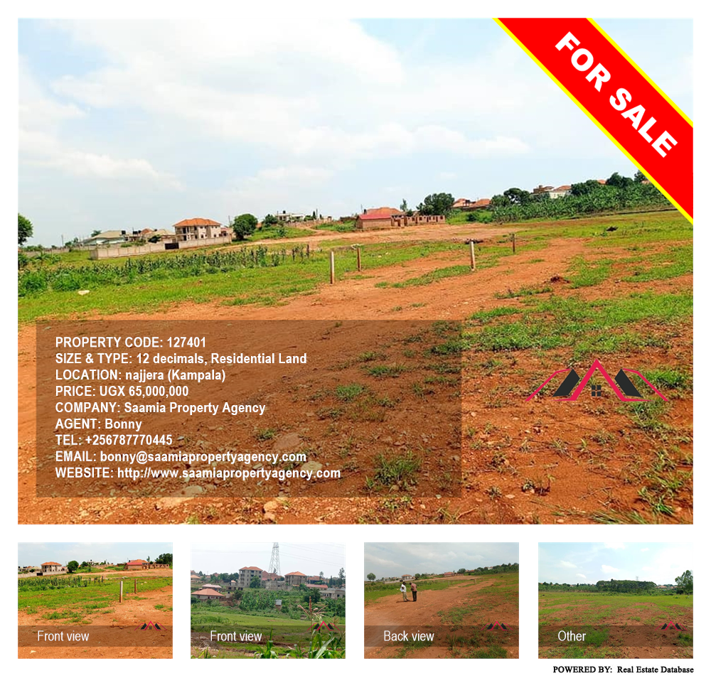 Residential Land  for sale in Najjera Kampala Uganda, code: 127401