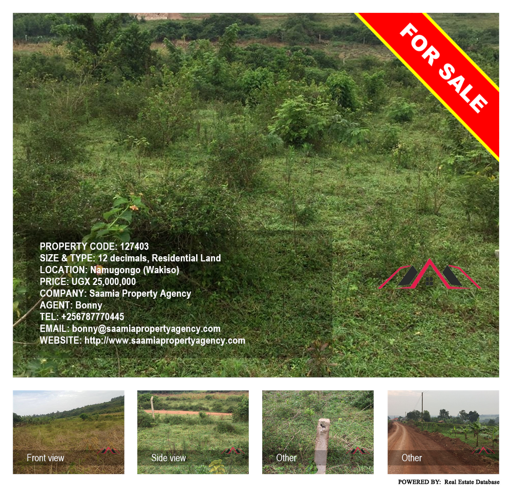 Residential Land  for sale in Namugongo Wakiso Uganda, code: 127403
