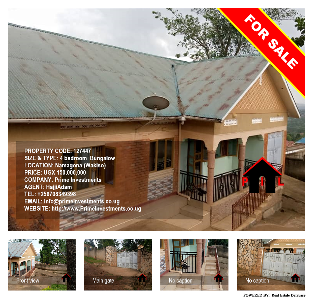 4 bedroom Bungalow  for sale in Namagona Wakiso Uganda, code: 127447