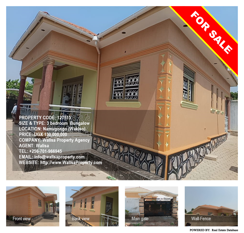 3 bedroom Bungalow  for sale in Namugongo Wakiso Uganda, code: 127515
