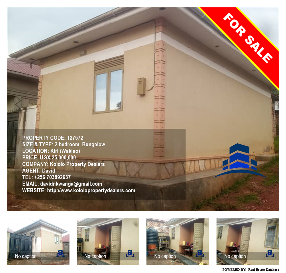 2 bedroom Bungalow  for sale in Kiri Wakiso Uganda, code: 127572
