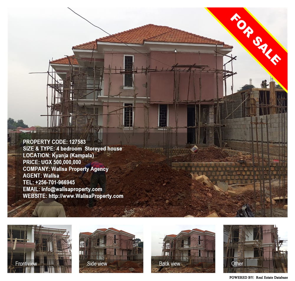 4 bedroom Storeyed house  for sale in Kyanja Kampala Uganda, code: 127583