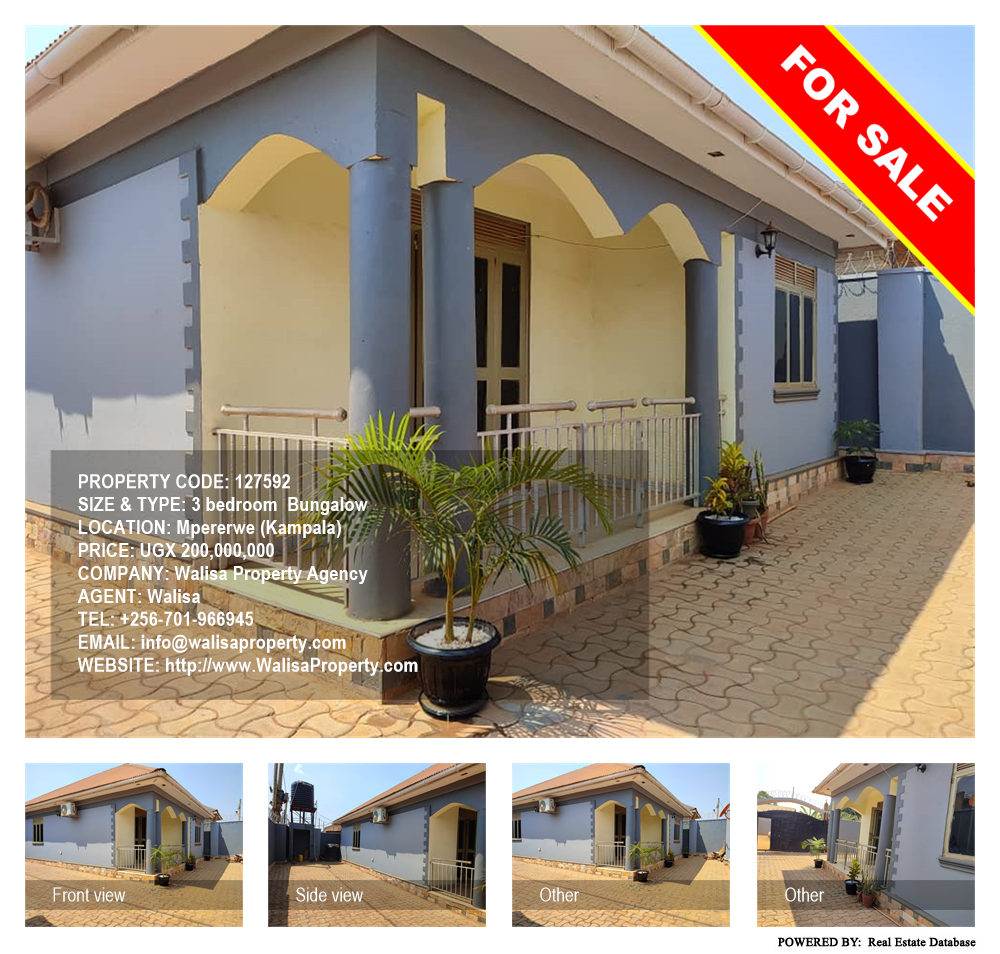 3 bedroom Bungalow  for sale in Mpererwe Kampala Uganda, code: 127592