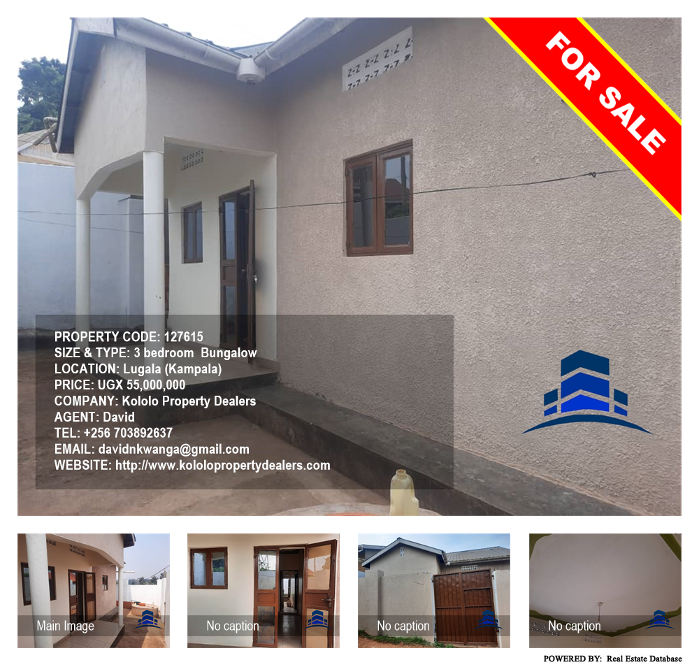 3 bedroom Bungalow  for sale in Lugala Kampala Uganda, code: 127615