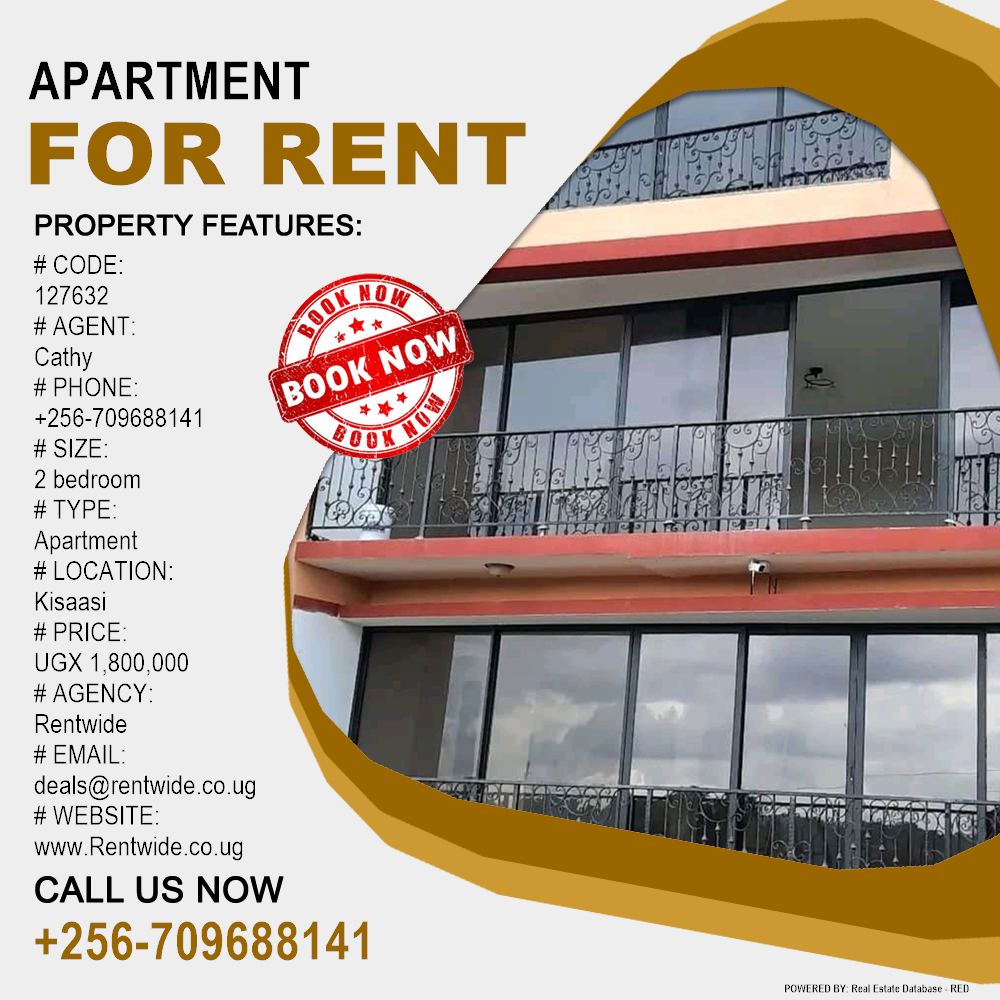 2 bedroom Apartment  for rent in Kisaasi Kampala Uganda, code: 127632