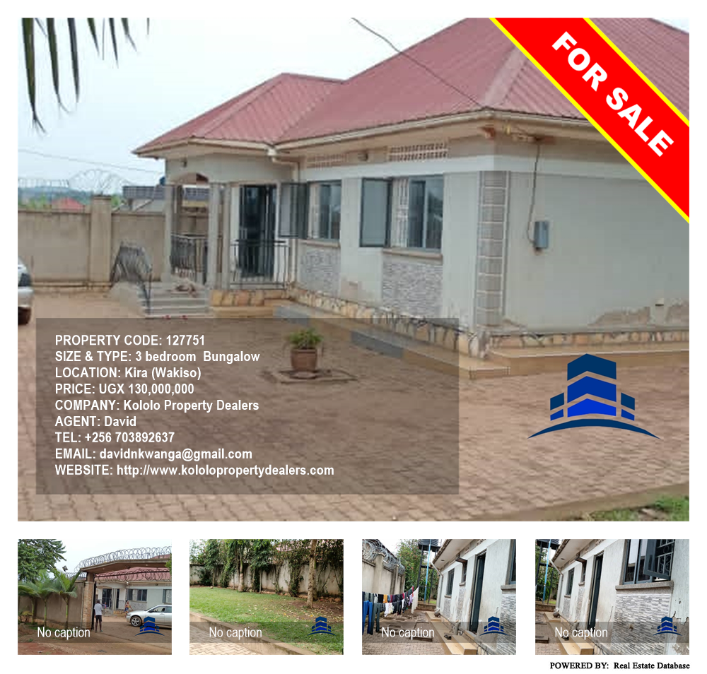 3 bedroom Bungalow  for sale in Kira Wakiso Uganda, code: 127751