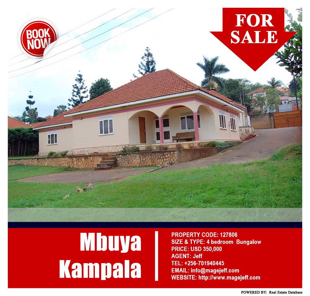 4 bedroom Bungalow  for sale in Mbuya Kampala Uganda, code: 127806