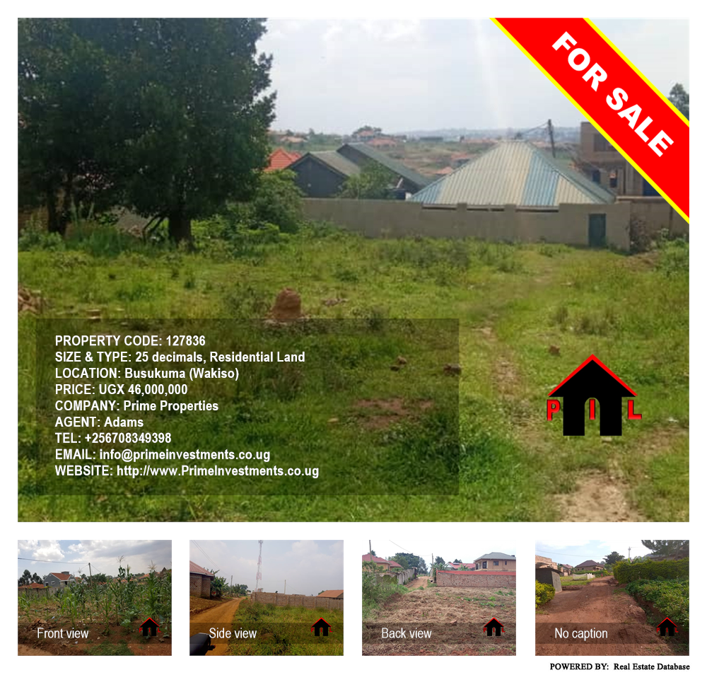 Residential Land  for sale in Busukuma Wakiso Uganda, code: 127836