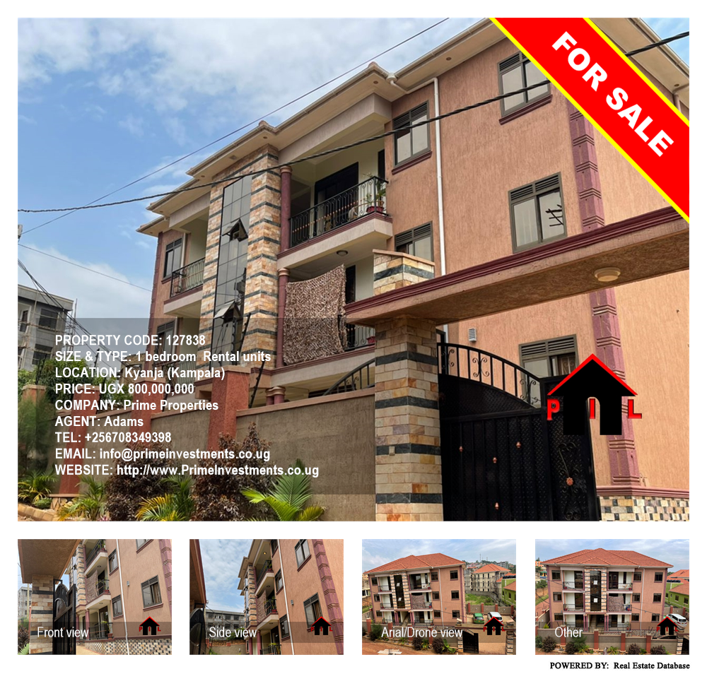 1 bedroom Rental units  for sale in Kyanja Kampala Uganda, code: 127838