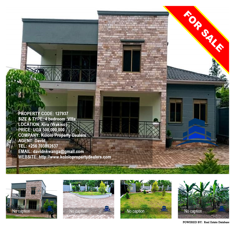 4 bedroom Villa  for sale in Kira Wakiso Uganda, code: 127937