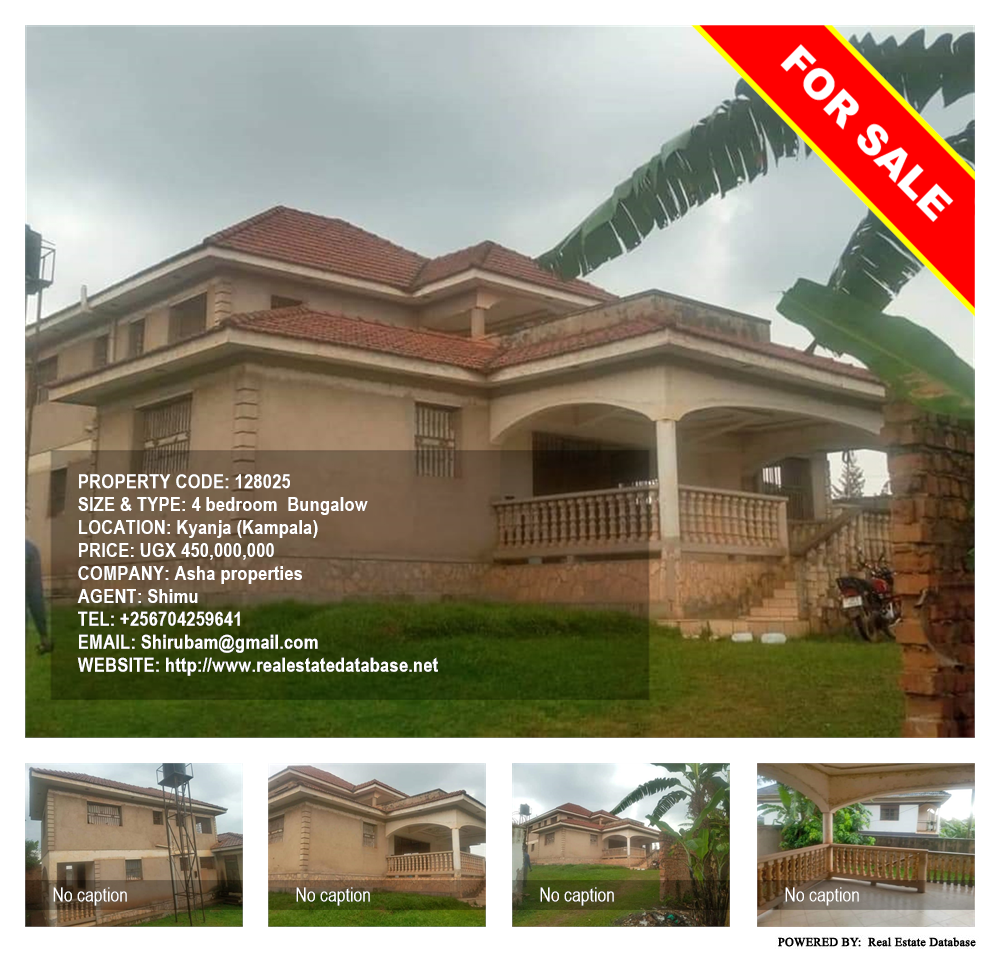 4 bedroom Bungalow  for sale in Kyanja Kampala Uganda, code: 128025