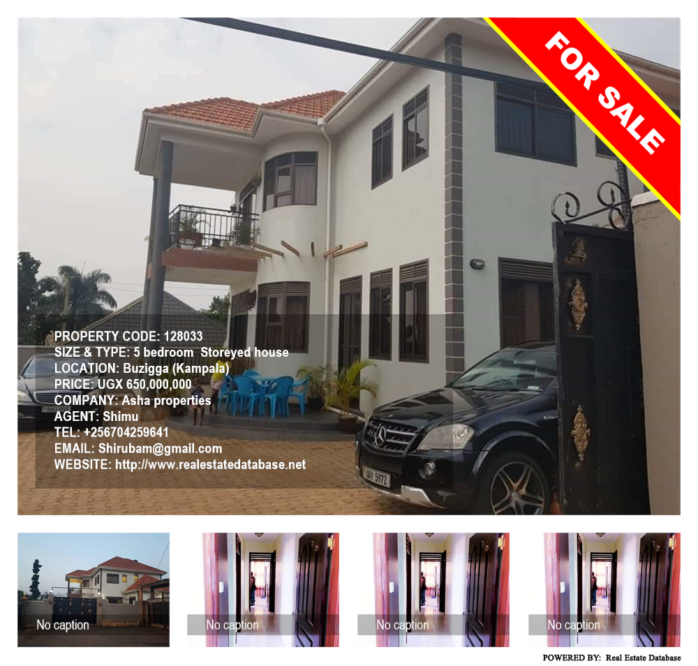 5 bedroom Storeyed house  for sale in Buziga Kampala Uganda, code: 128033