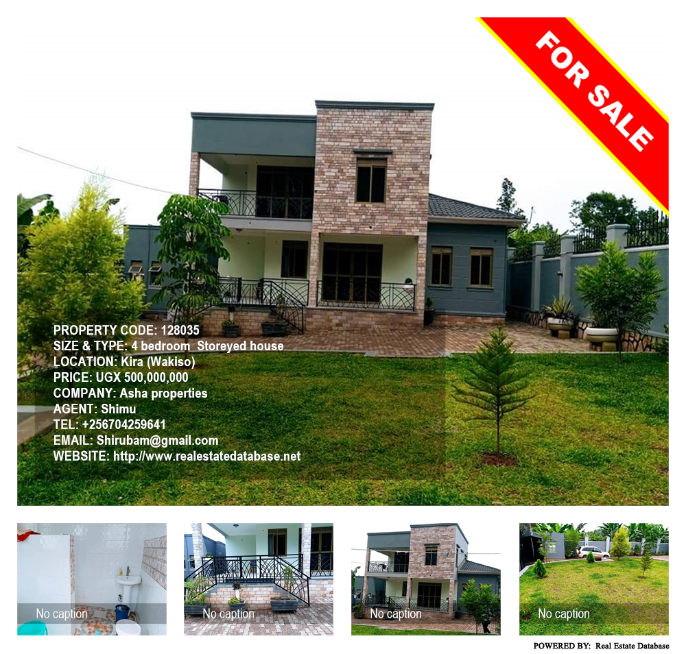 4 bedroom Storeyed house  for sale in Kira Wakiso Uganda, code: 128035