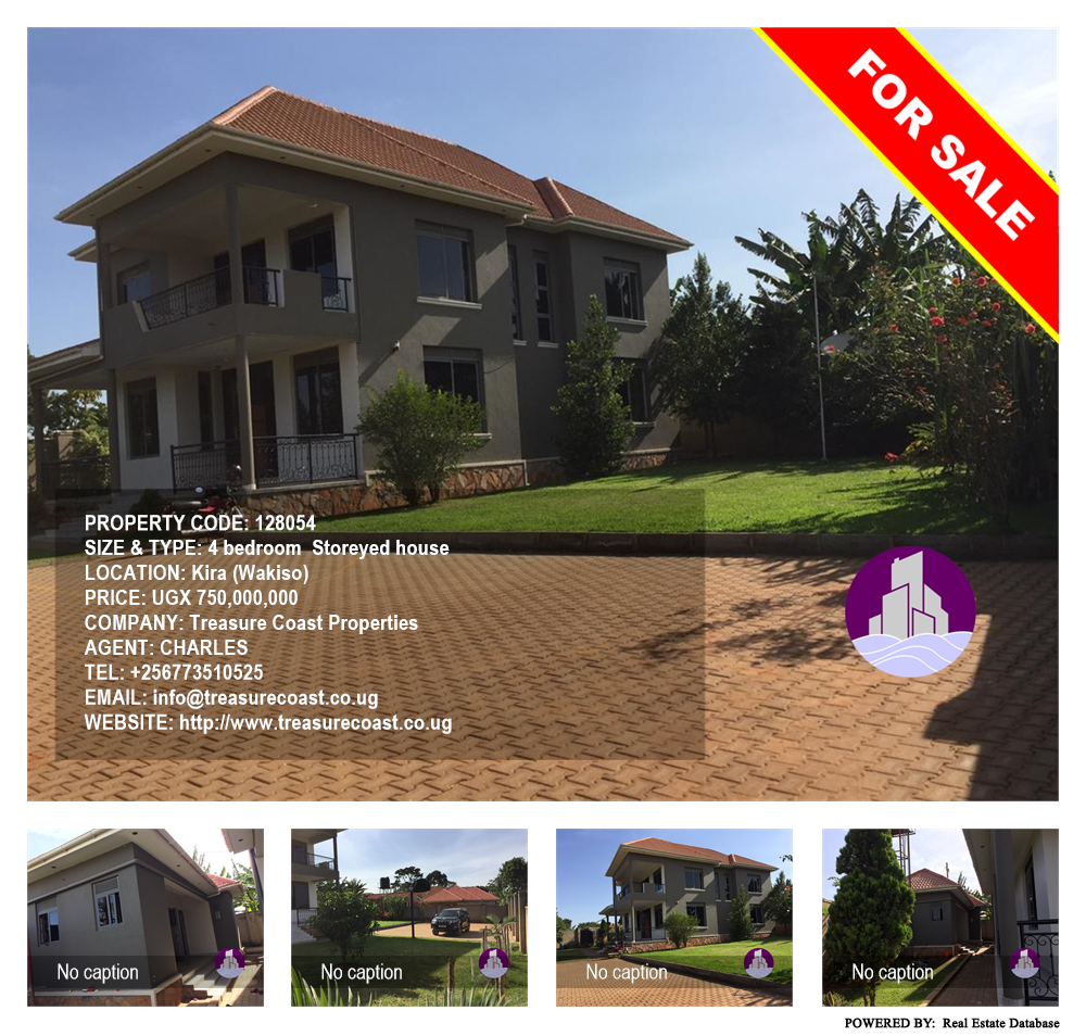4 bedroom Storeyed house  for sale in Kira Wakiso Uganda, code: 128054