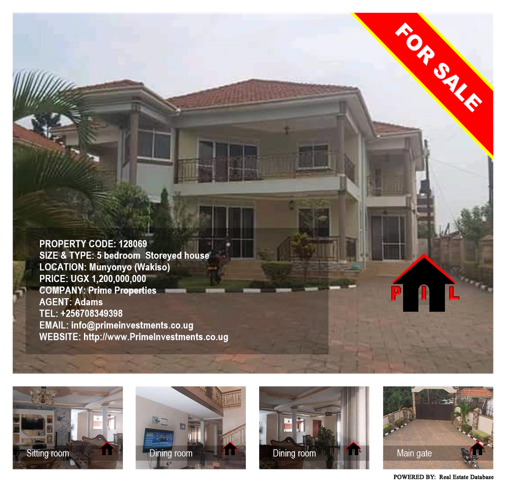 5 bedroom Storeyed house  for sale in Munyonyo Wakiso Uganda, code: 128069