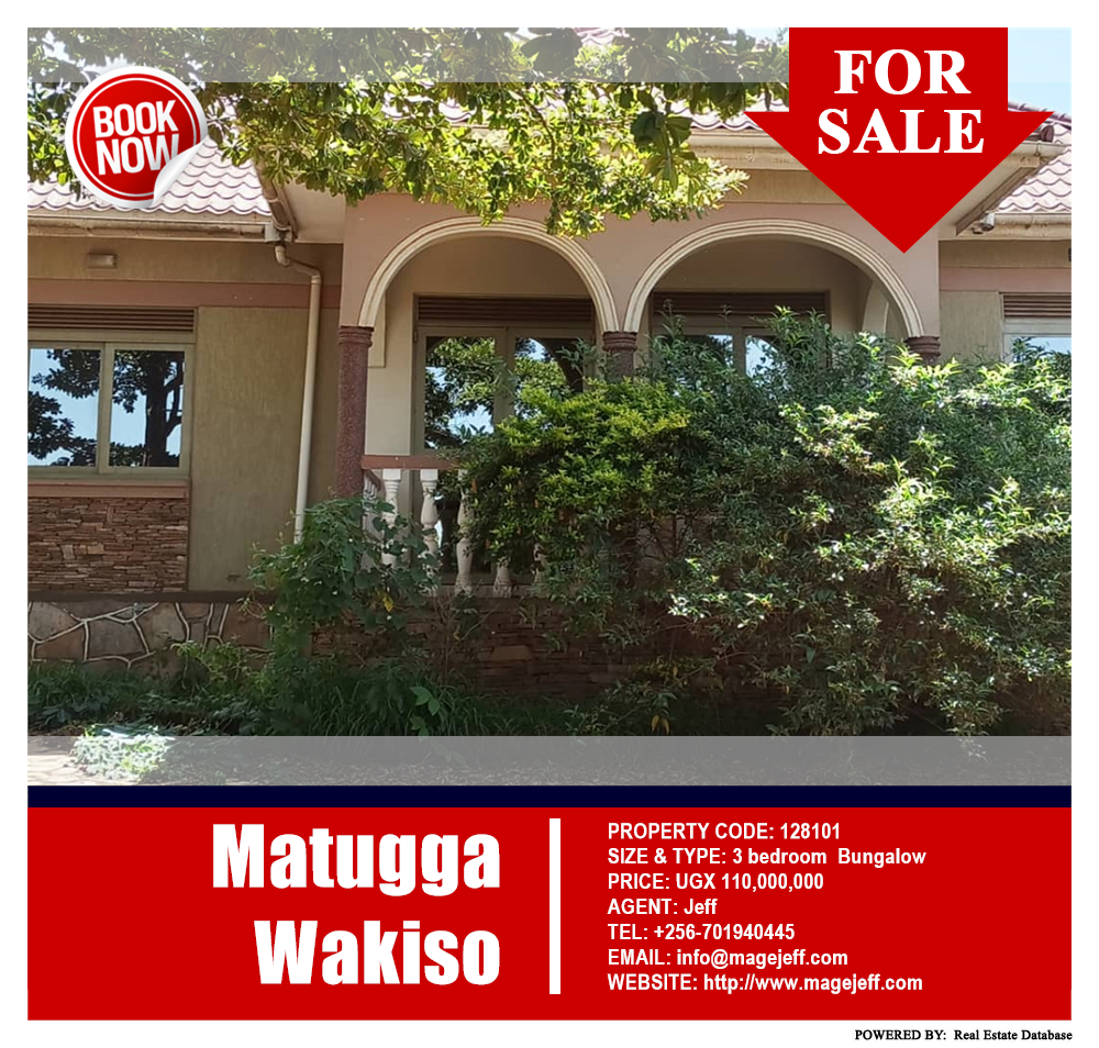 3 bedroom Bungalow  for sale in Matugga Wakiso Uganda, code: 128101