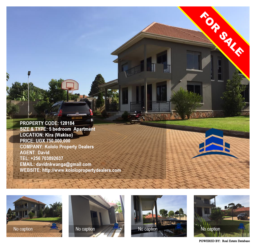 5 bedroom Apartment  for sale in Kira Wakiso Uganda, code: 128184