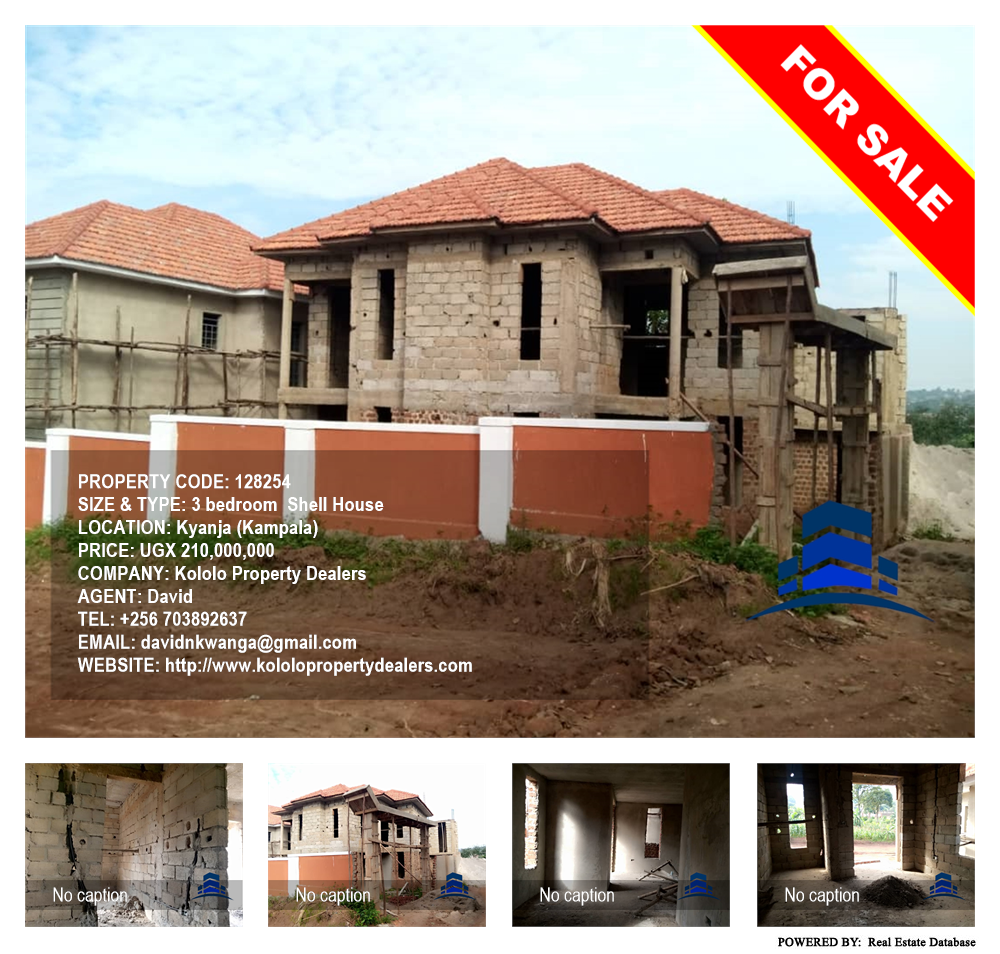 3 bedroom Shell House  for sale in Kyanja Kampala Uganda, code: 128254