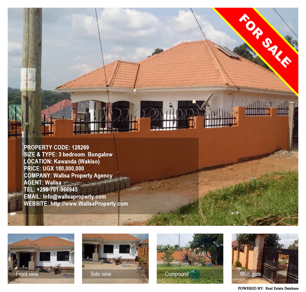 3 bedroom Bungalow  for sale in Kawanda Wakiso Uganda, code: 128269