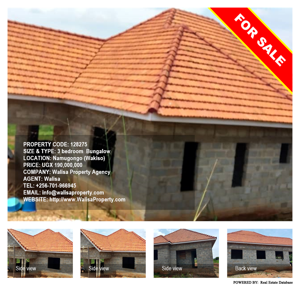 3 bedroom Bungalow  for sale in Namugongo Wakiso Uganda, code: 128275