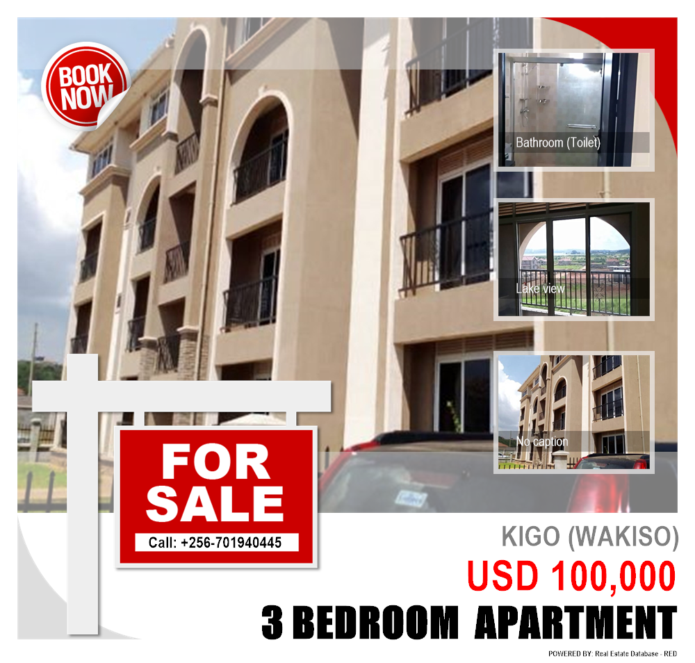 3 bedroom Apartment  for sale in Kigo Wakiso Uganda, code: 128281