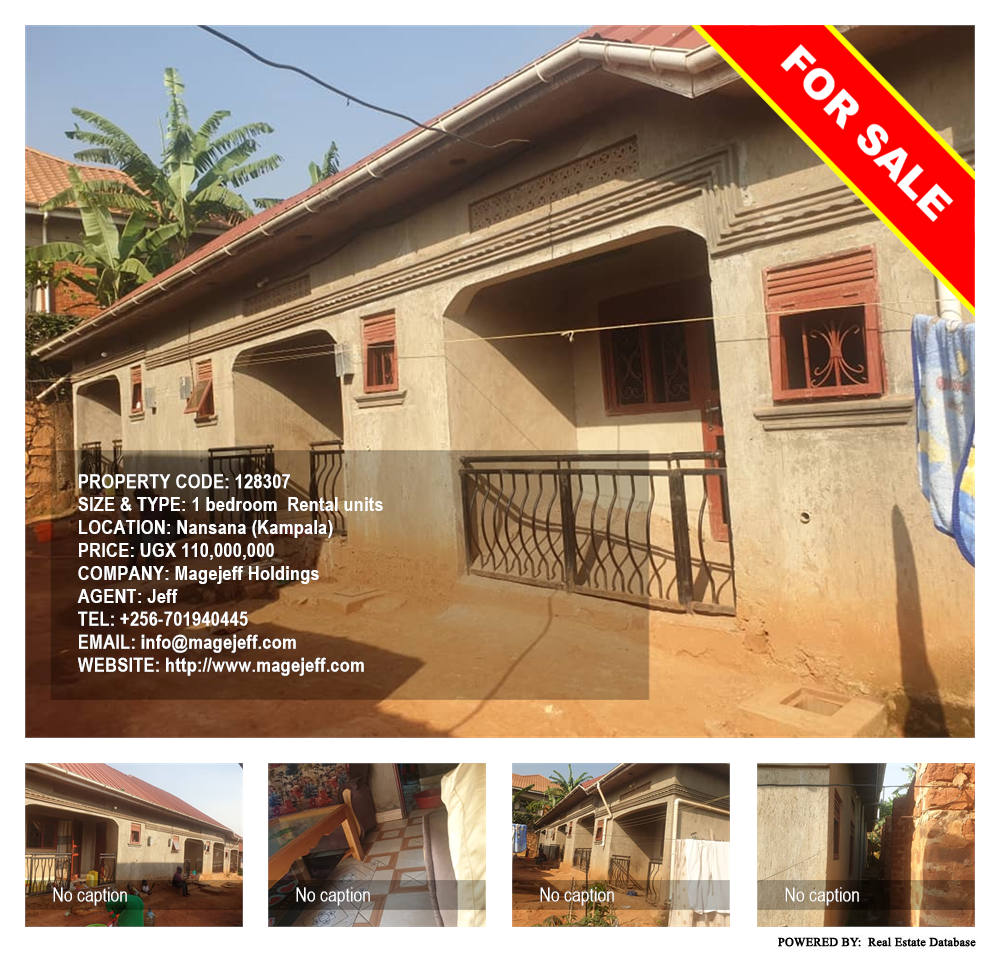 1 bedroom Rental units  for sale in Nansana Kampala Uganda, code: 128307