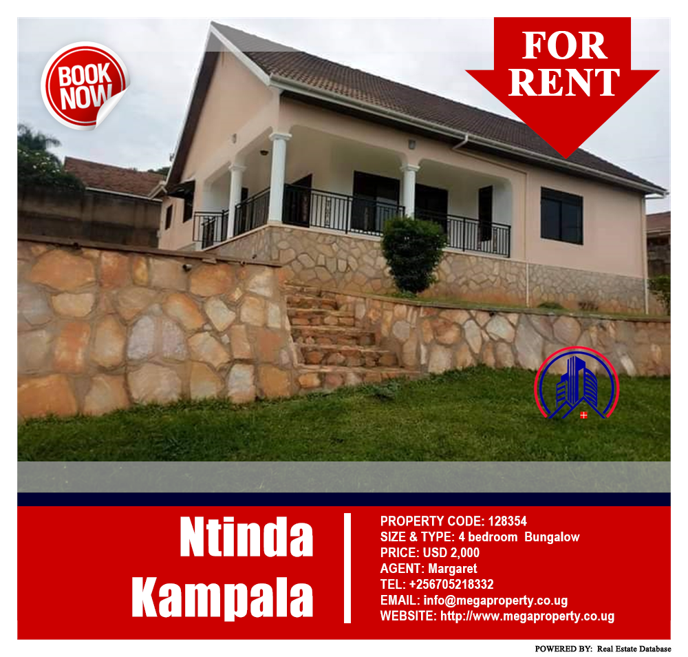 4 bedroom Bungalow  for rent in Ntinda Kampala Uganda, code: 128354