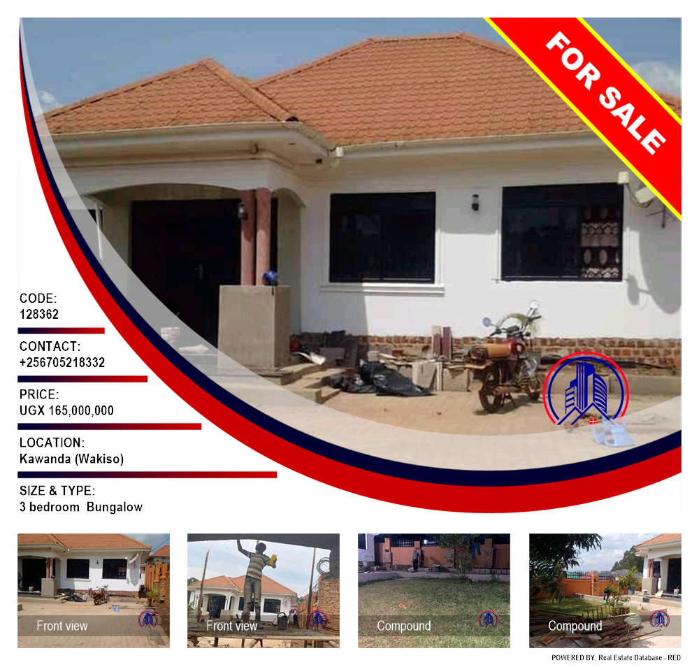 3 bedroom Bungalow  for sale in Kawanda Wakiso Uganda, code: 128362