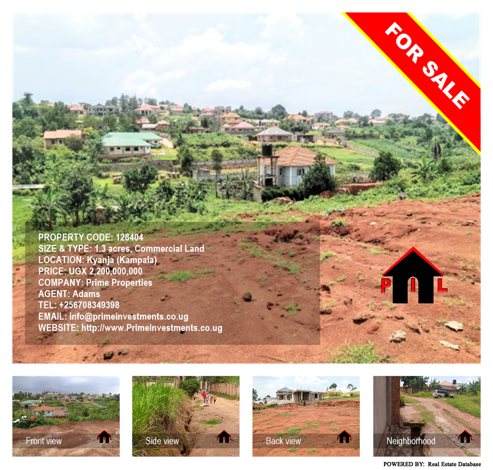 Commercial Land  for sale in Kyanja Kampala Uganda, code: 128404