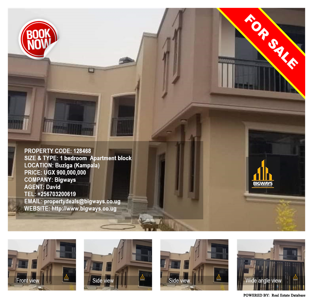 1 bedroom Apartment block  for sale in Buziga Kampala Uganda, code: 128468