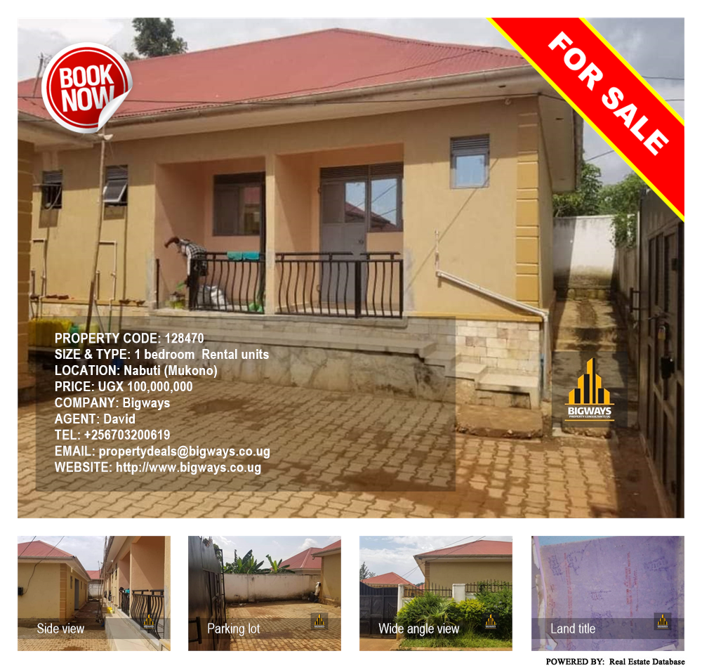 1 bedroom Rental units  for sale in Nabuti Mukono Uganda, code: 128470